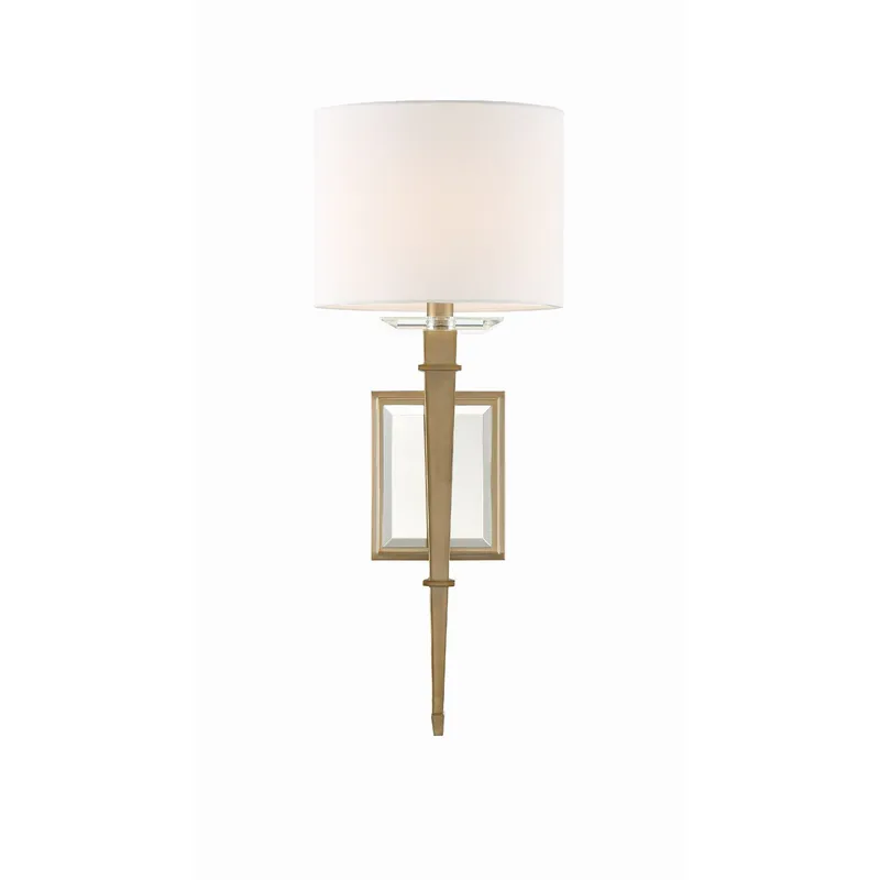 Clifton 8'' Aged Brass Sconce Gold 8"W x 20"H x 8"D