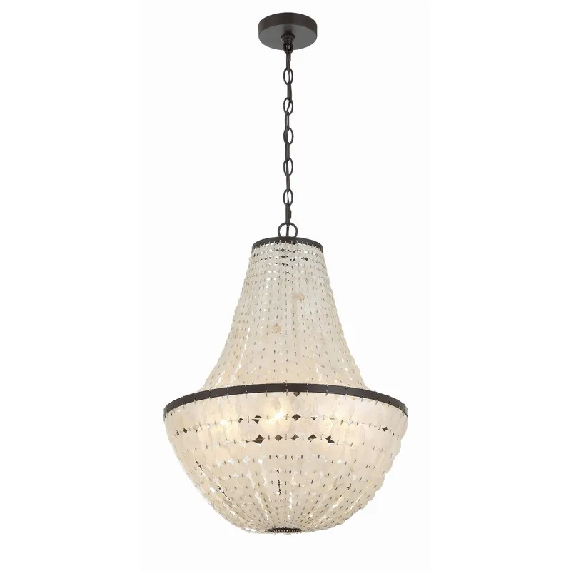 Brielle 18'' Dark Bronze Chandelier Bronze 18"W x 24"H x 18"D