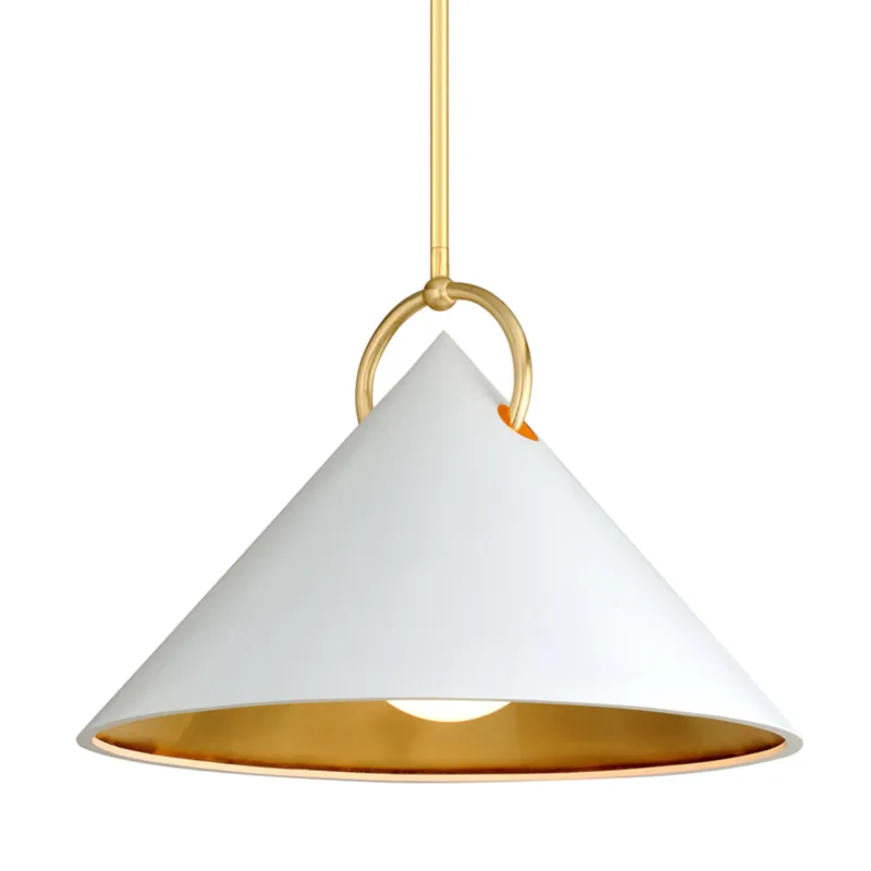 Charm 1-Light Chandelier in Gold Leaf 30W x 21H