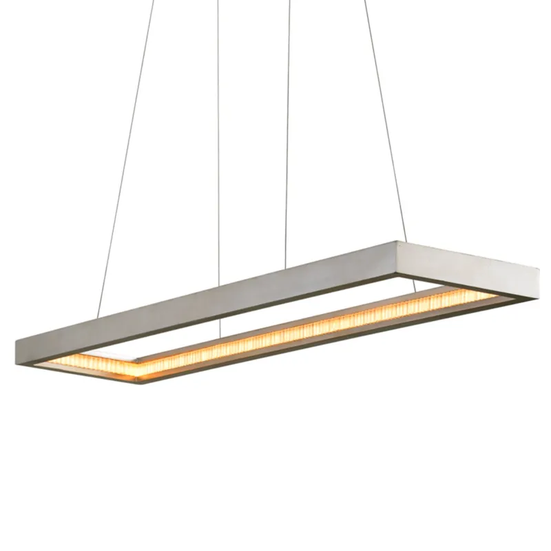Jasmine 1-Light Linear in Silver Leaf 60L x 14W x 2.5H