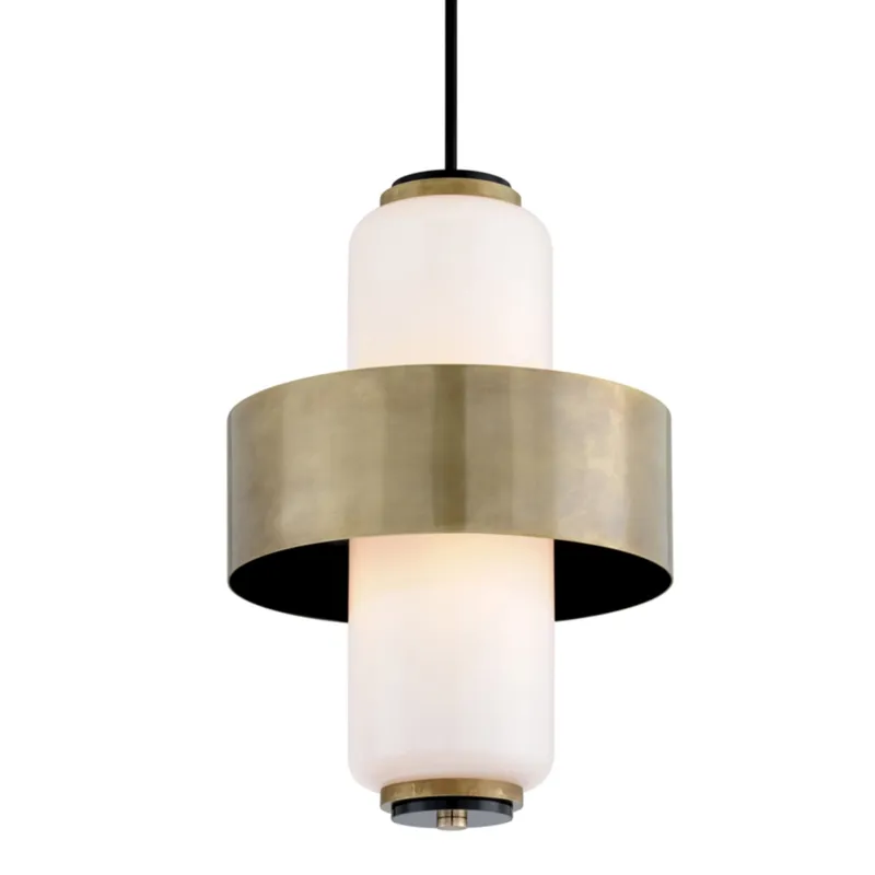 Melrose 4-Light Pendant in Vintage Brass by Martyn Lawrence Bullard 19W x 26H