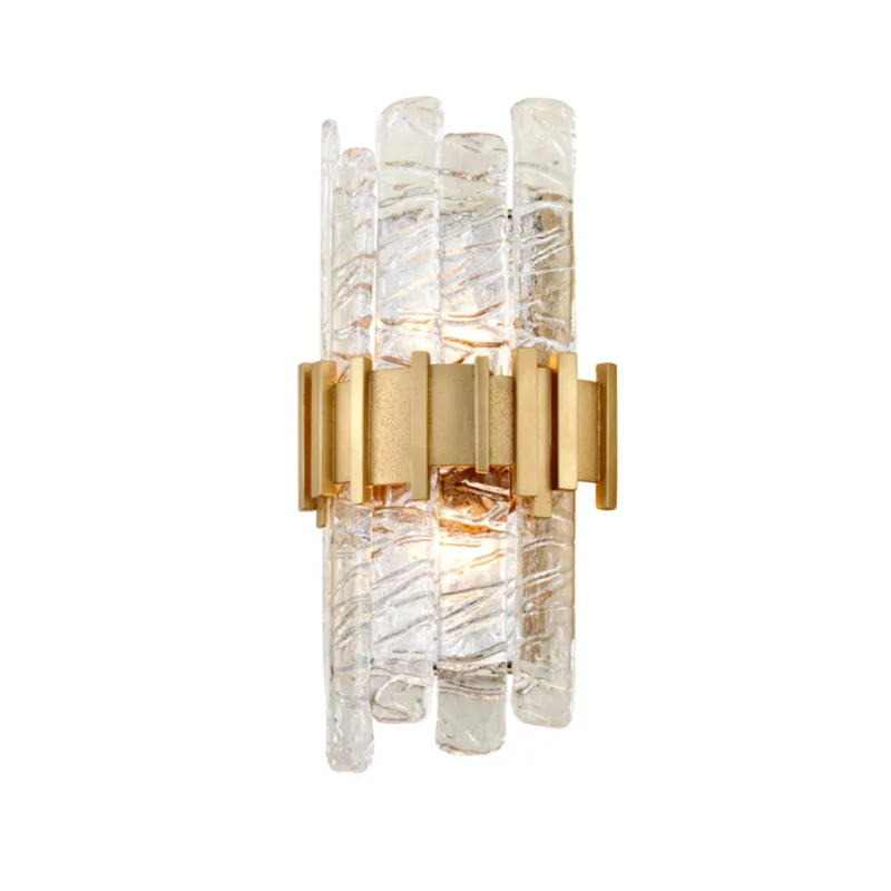 Ciro 2-Light Wall Sconce in Antique Silver Leaf Stainless 8.5W x 15.5H