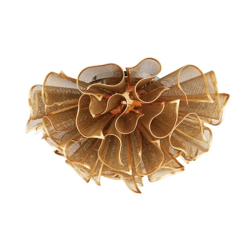 Pulse 5-Light Semi Flush in Gold Leaf 23.25W x 12.5H