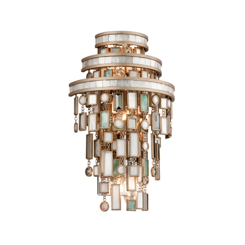 Dolcetti 3-Light Wall Sconce in Champagne Leaf 10W x 15.75H