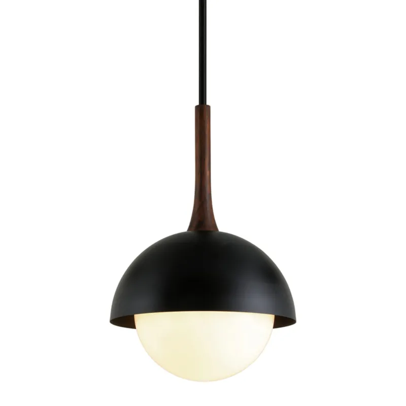 Cadet 1-Light Pendant in Soft Black 18W x 29H
