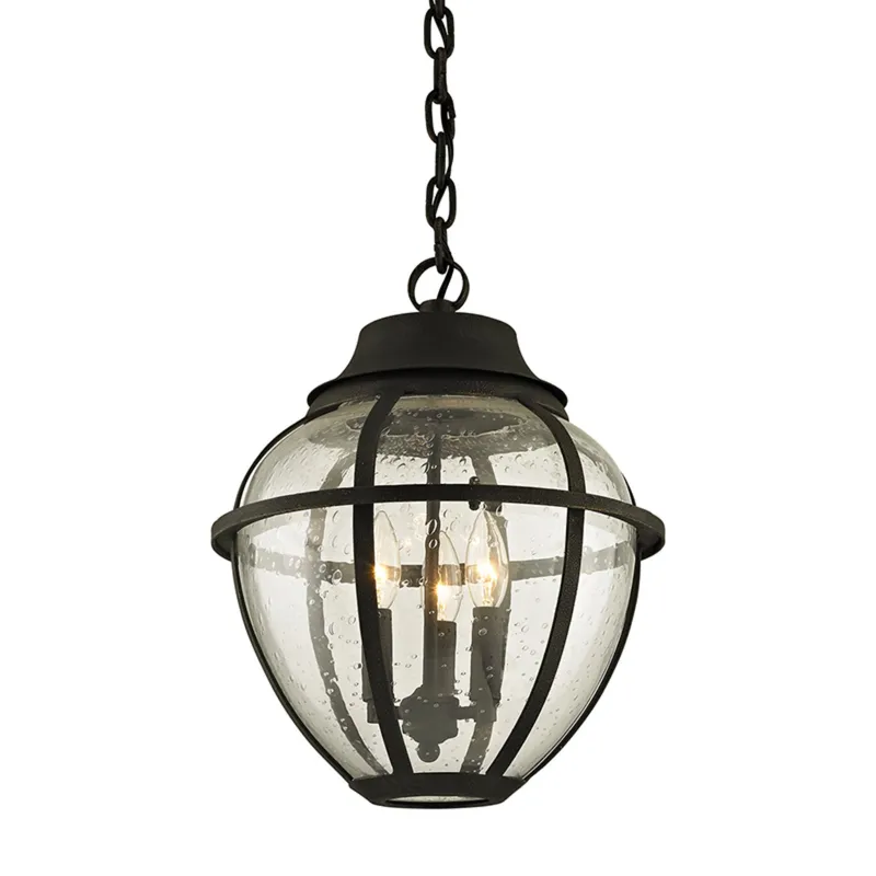Bunker Hill 3-Light Exterior Lantern in Vintage Bronze 13W x 16H