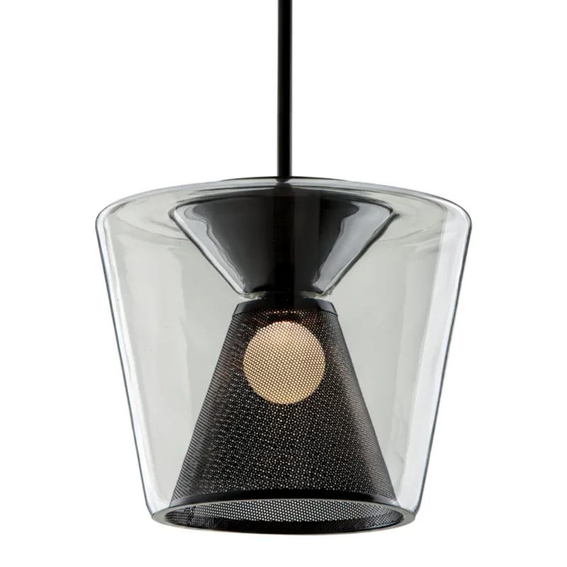 Berlin 1-Light Pendant in Soft Black 19.5W x 18.5H