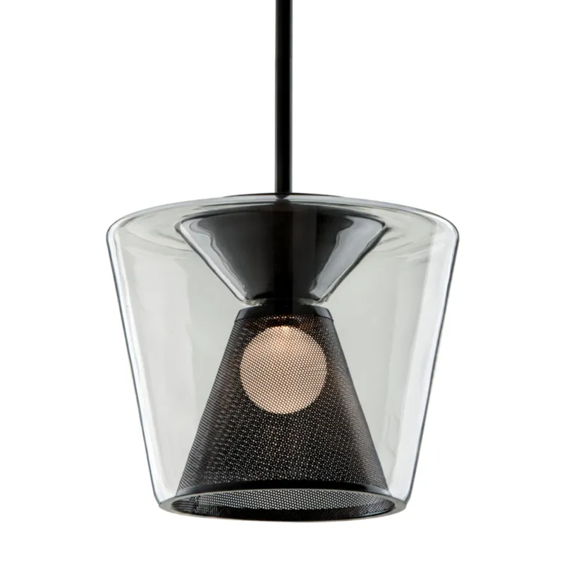 Berlin 1-Light Pendant in Soft Black 15.5W x 13.75H