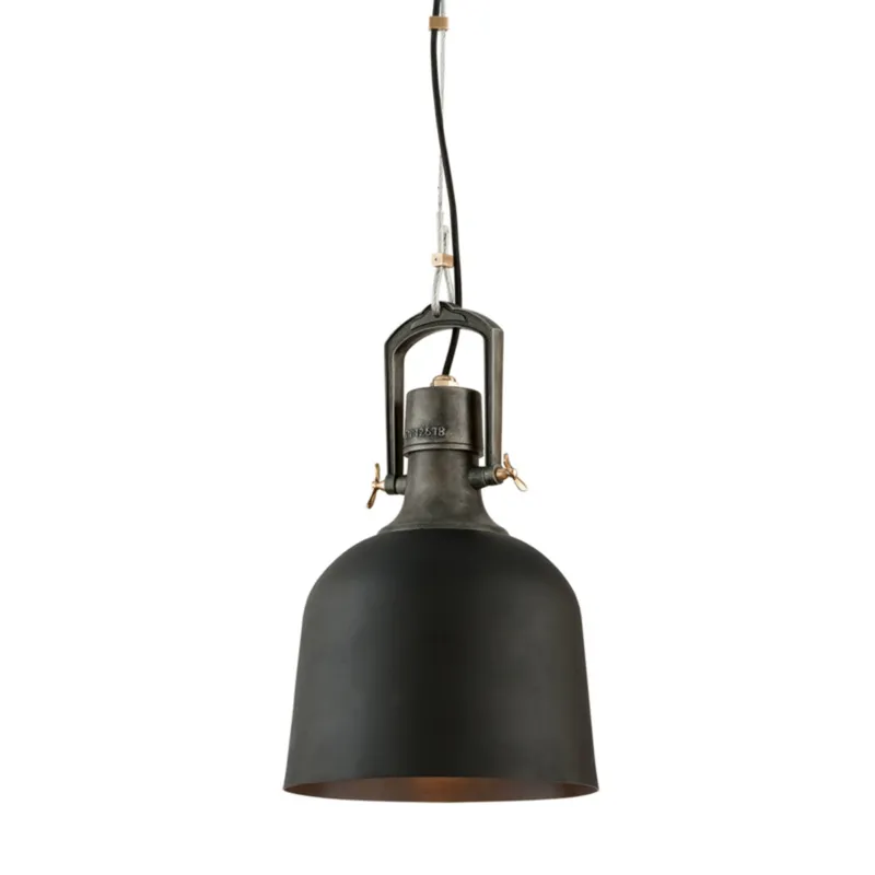 Hangar 31 1-Light Pendant in Soft Black 11.75W x 18.75H