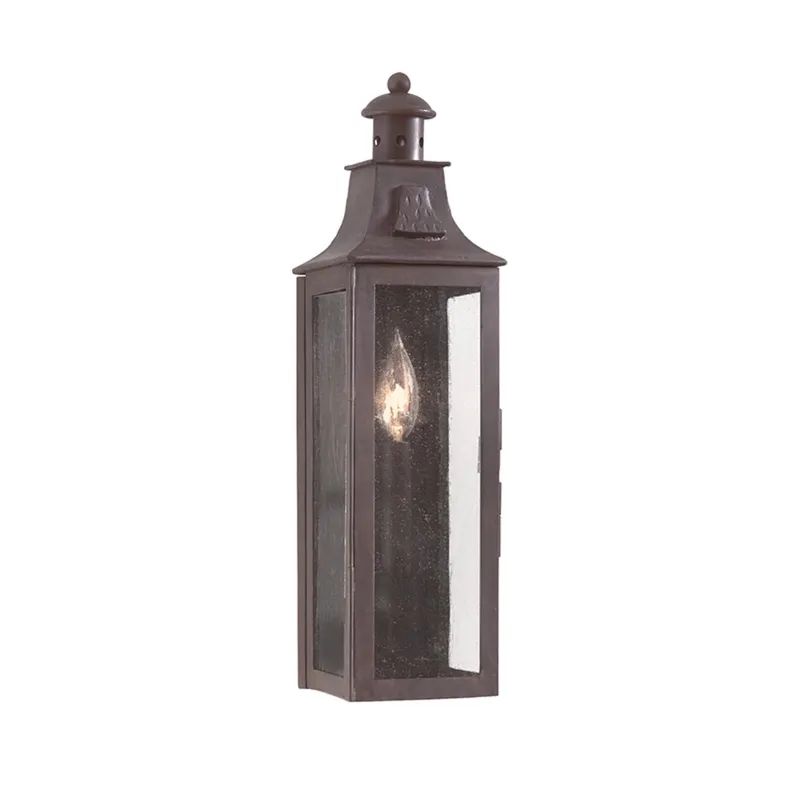 Newton 1-Light Exterior Wall Sconce in Soft Off Black 5W x 18H