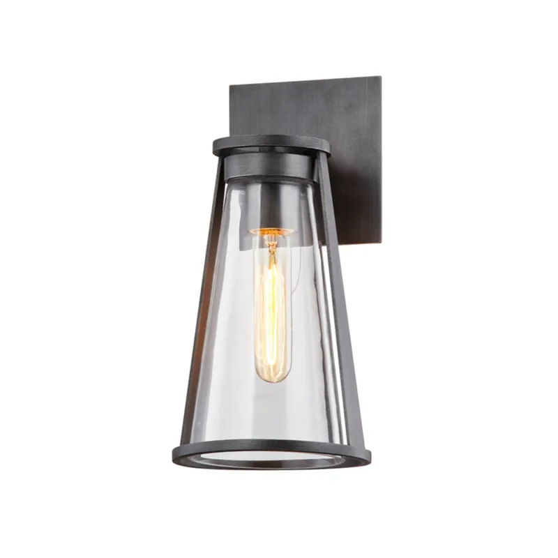 Prospect 1-Light Exterior Wall Sconce in Graphite 6W x 12H