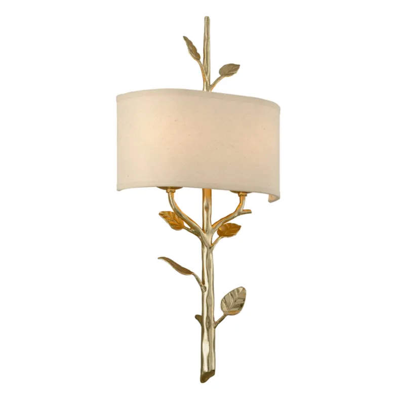 Almont 2-Light Wall Sconce in Gold Leaf 12.25W x 26H