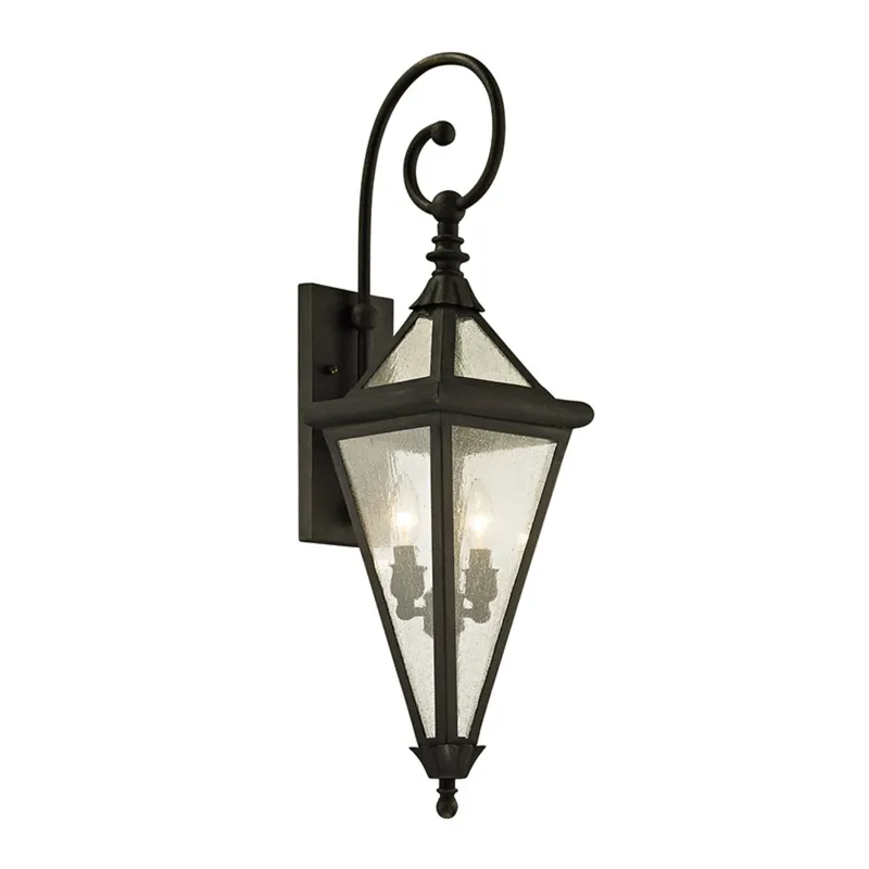 Geneva 2-Light Exterior Wall Sconce in Vintage Bronze 10.75L x 8.25W x 30.25H