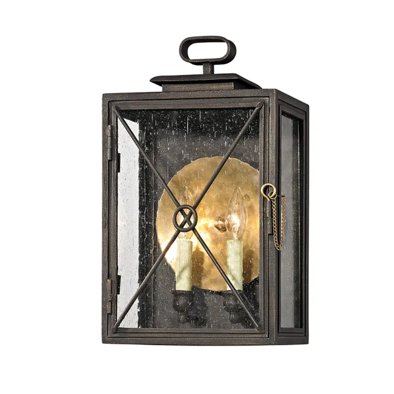 Randolph 2-Light Exterior Wall Sconce in Vintage Bronze 10W x 16.5H