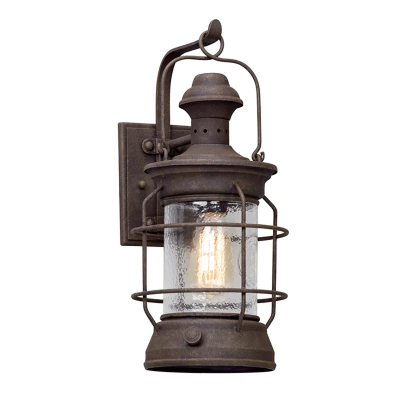 Atkins 1-Light Exterior Wall Sconce in Heritage Bronze 8W x 18H