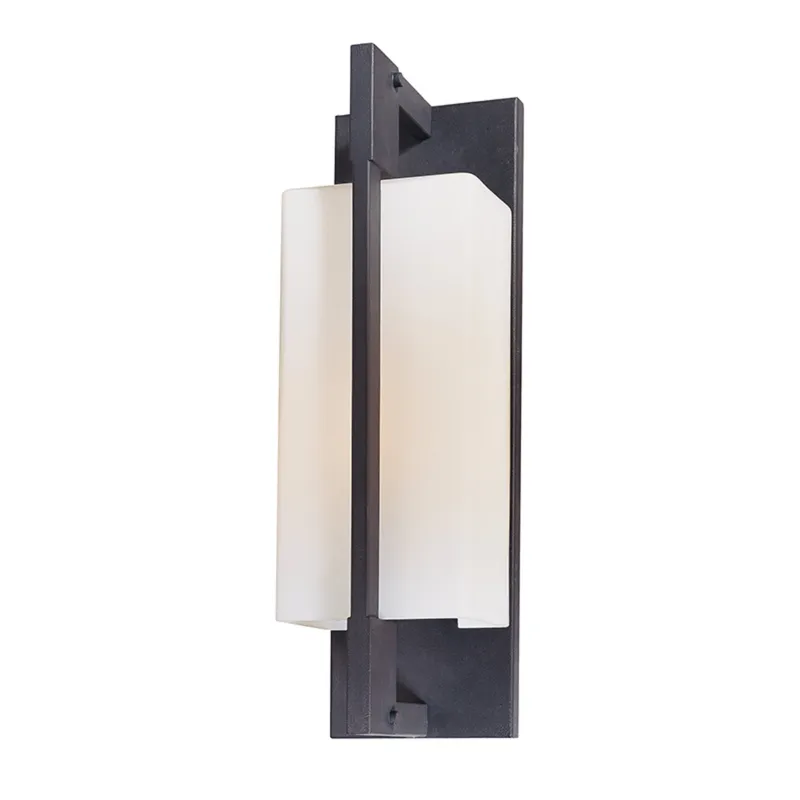 Blade 1-Light Exterior Wall Sconce in Forged Iron 4.5W x 15H