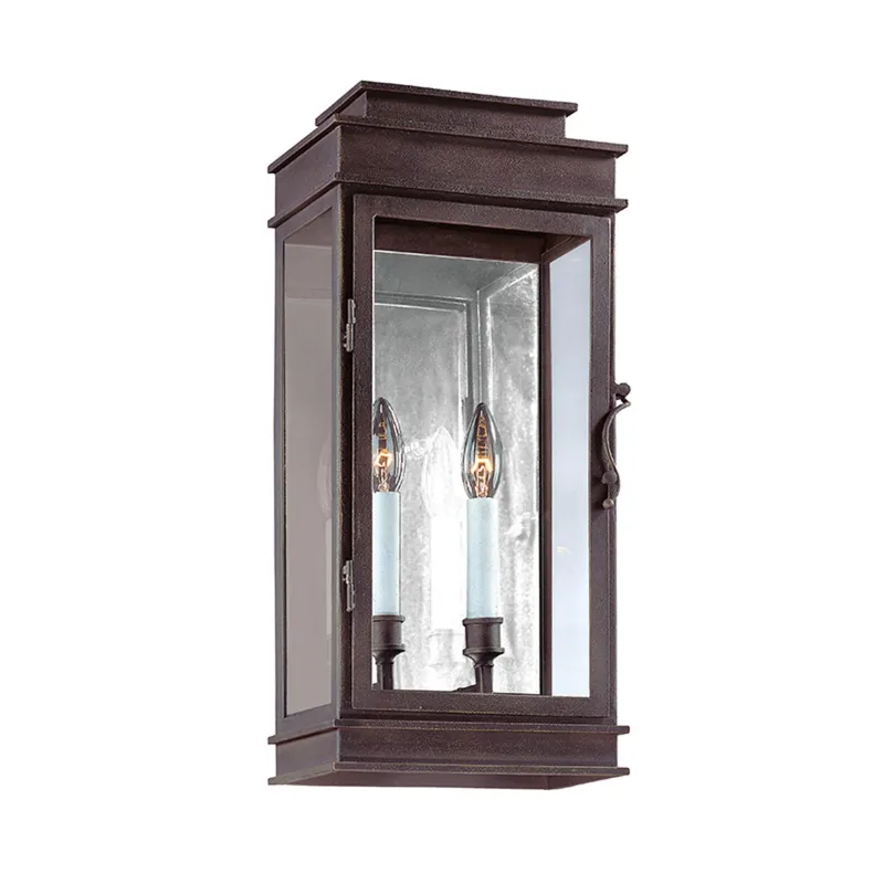 Vintage 2-Light Exterior Wall Sconce in Vintage Bronze 9W x 20H