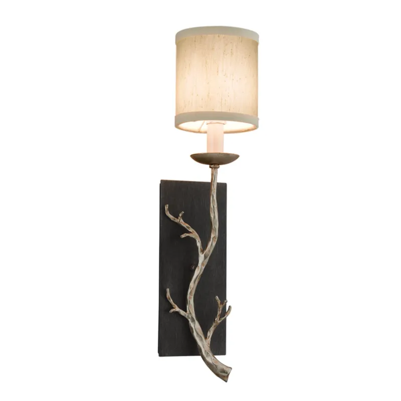 Adirondack 1-Light Wall Sconce in Graphite 4.75W x 21.25H