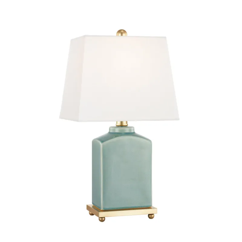 Brynn 1-Light Table Lamp in Jade 9.5L x 6.5W x 17H