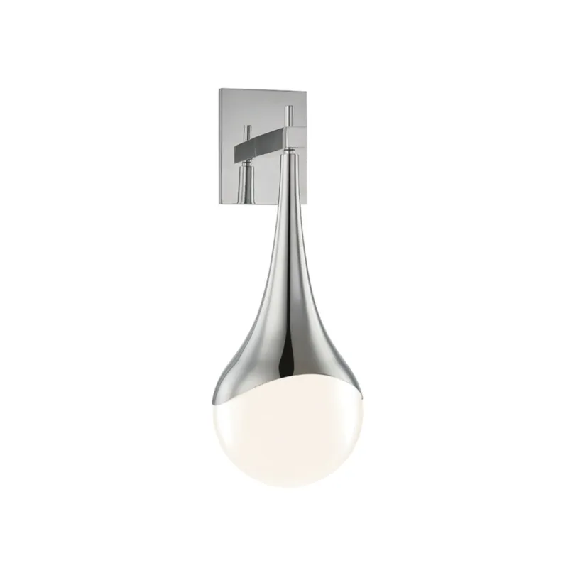 Ariana 1-Light Wall Sconce in Polished Nickel 6.75W x 18.25H