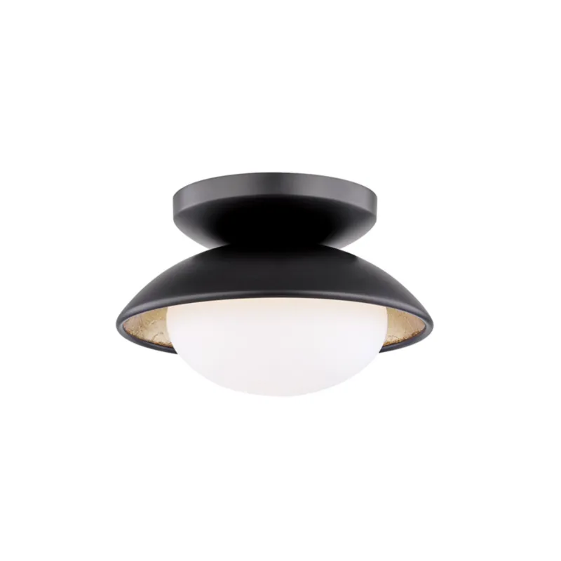 Cadence 1-Light Semi Flush in Black 6.75W x 4.25H