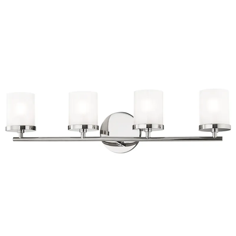 Ryan 4-Light Bath and Vanity in Polished Nickel 24.5W x 6.5H