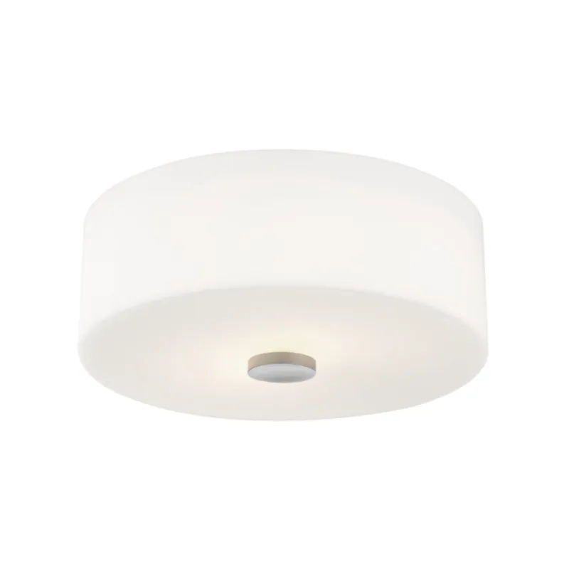 Sophie 2-Light Flush Mount in Polished Nickel 11.75W x 4.5H