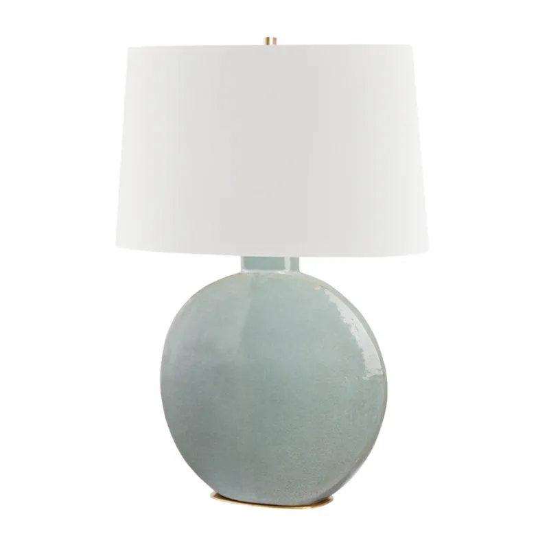 Kimball 1-Light Table Lamp in Aged Brass 11W x 29H