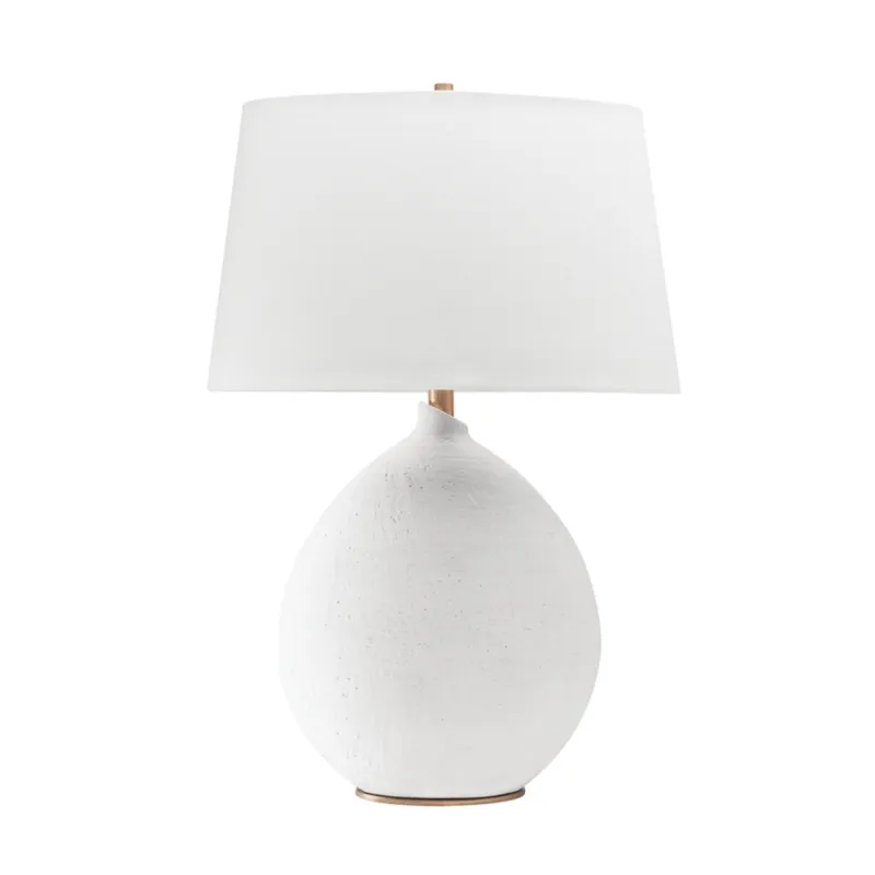 Denali 1-Light Table Lamp in White 12L x 19W x 28.75H
