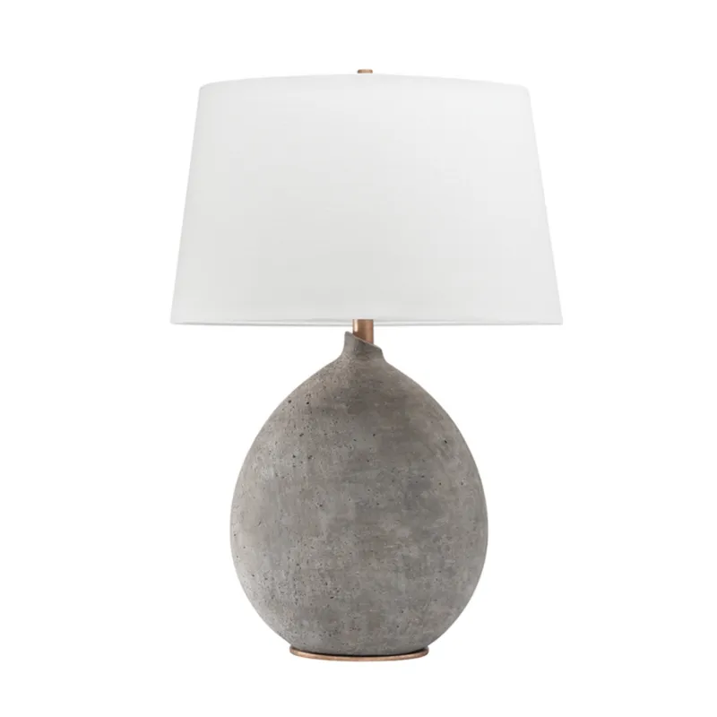 Denali 1-Light Table Lamp in Gray 12L x 19W x 28.75H