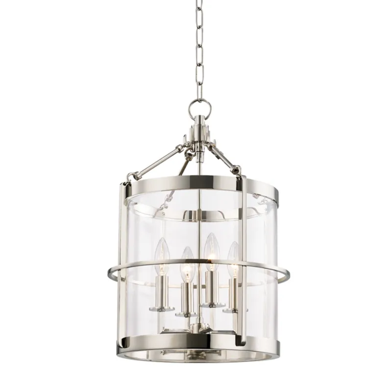 Ren 4-Light Lantern in Polished Nickel by Becki Owens 13.75W x 20H