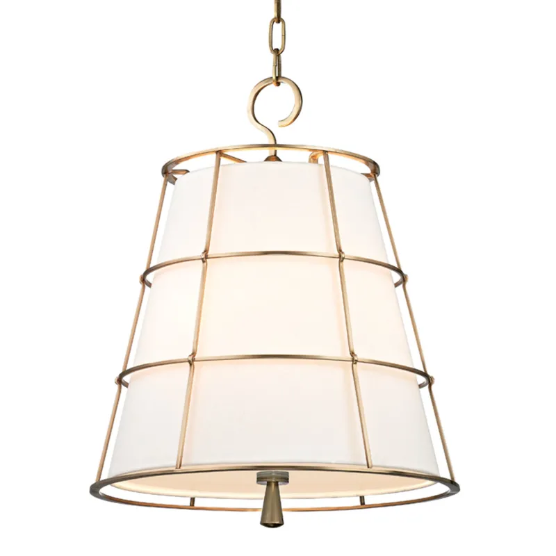 Savona 3-Light Pendant in Aged Brass 17.75W x 21.5H