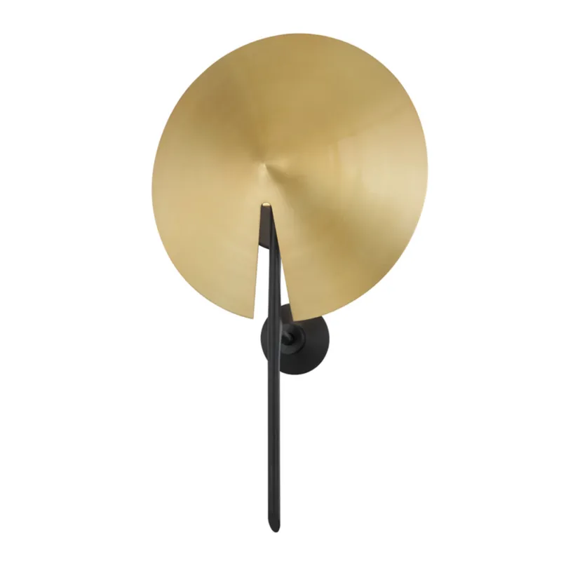 Equilibrium 1-Light Wall Sconce in Aged Brass 12W x 20H