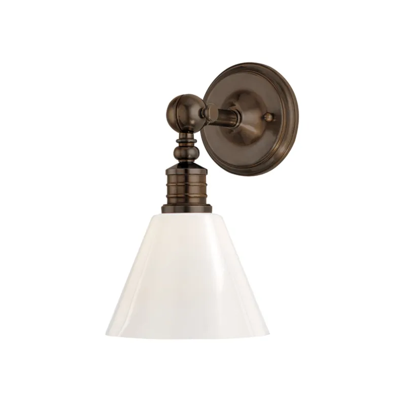 Darien 1-Light Wall Sconce in Distressed Bronze 8W x 14H (9601-DB)