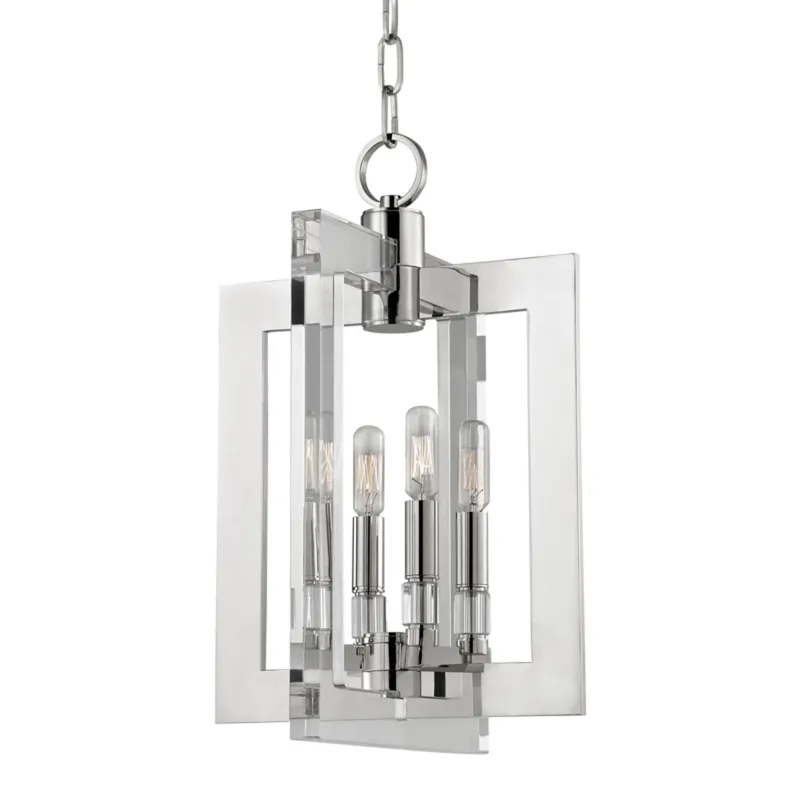 Wellington 4-Light Pendant in Polished Nickel 12W x 18.75H