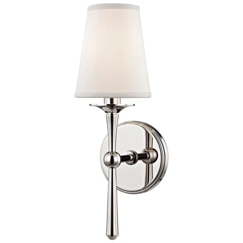 Islip 1-Light Wall Sconce in Polished Nickel 4.75W x 14.75H