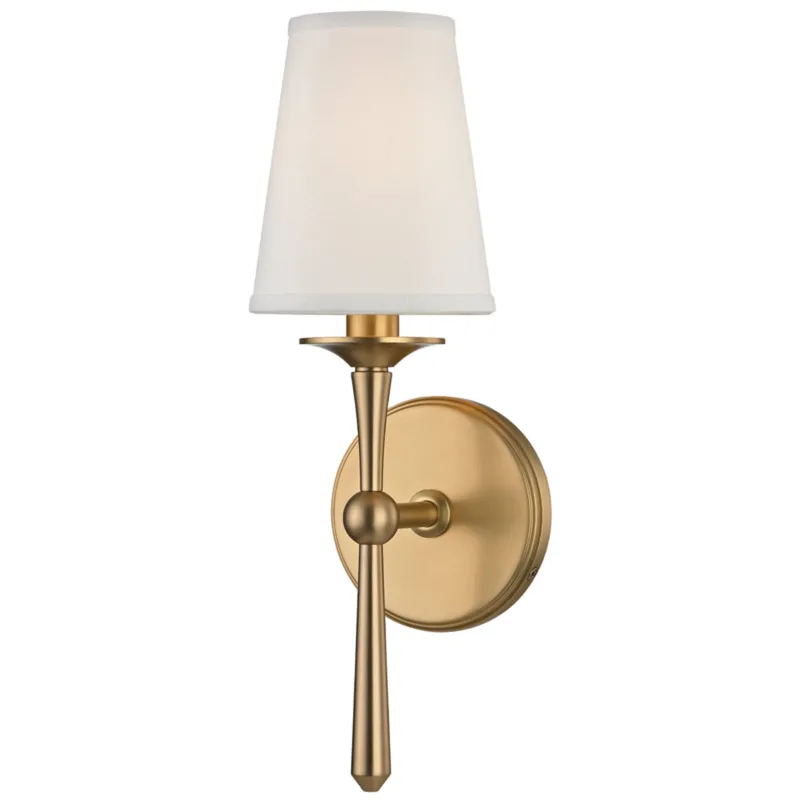 Islip 1-Light Wall Sconce in Aged Brass 4.75W x 14.75H