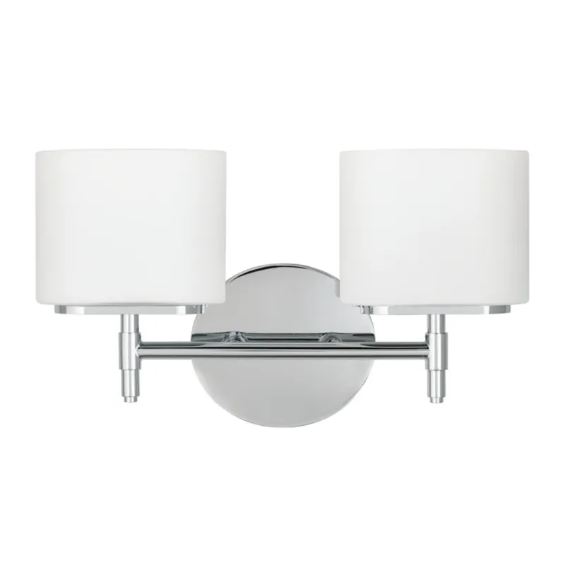 Trinity 2-Light Bath and Vanity in Polished Chrome 13.75W x 8H