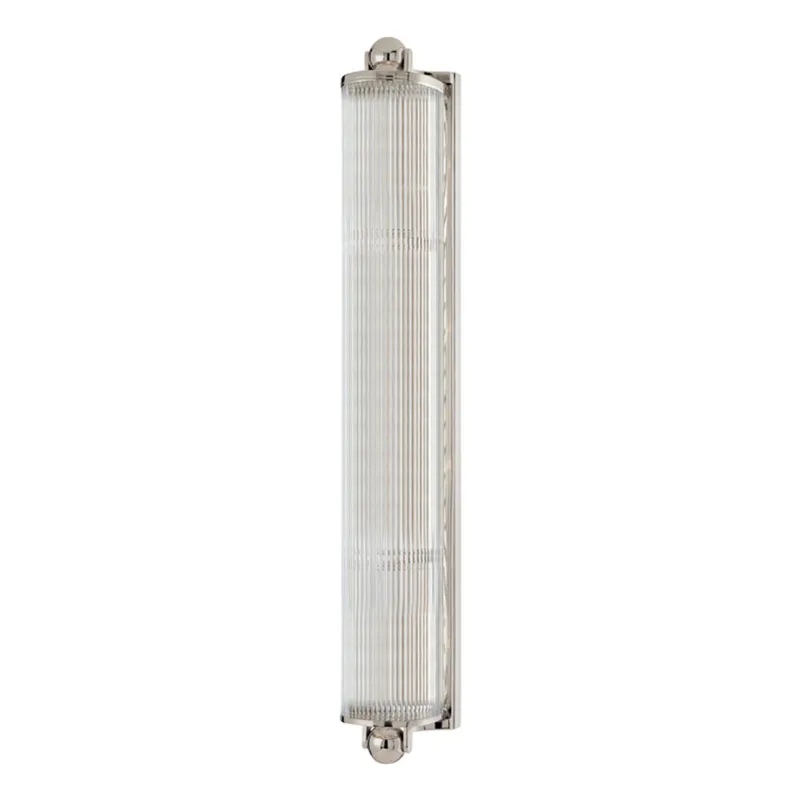 Mclean 4-Light Bath and Vanity in Polished Nickel 29.5L x 4.75W x 29.5H