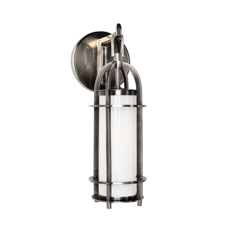 Portland 1-Light Bath and Vanity in Historic Nickel 5.5W x 14.5H