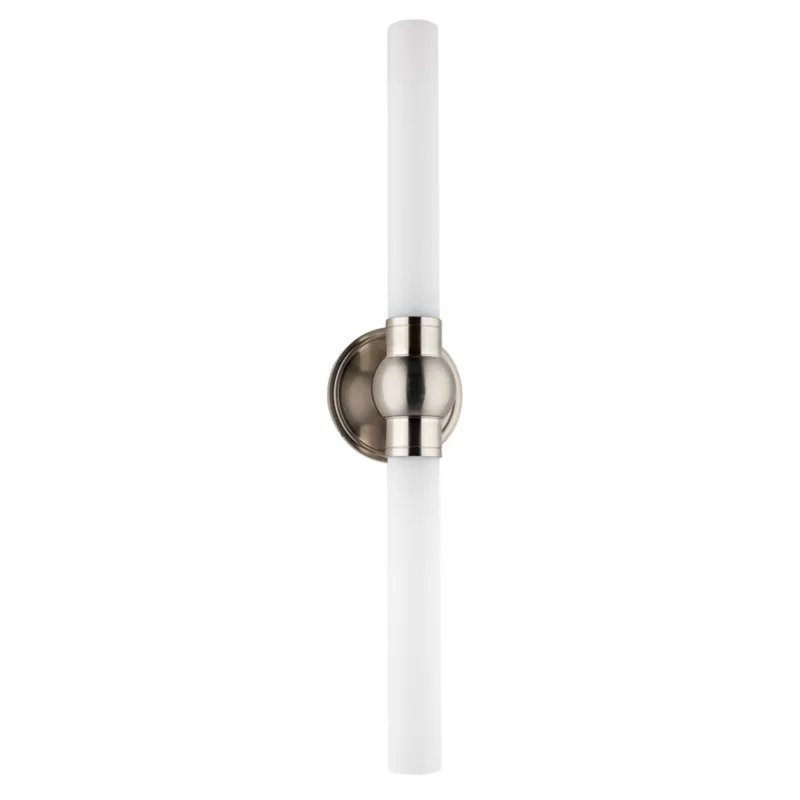Cornwall 2-Light Bath and Vanity in Satin Nickel 5W x 25.5H