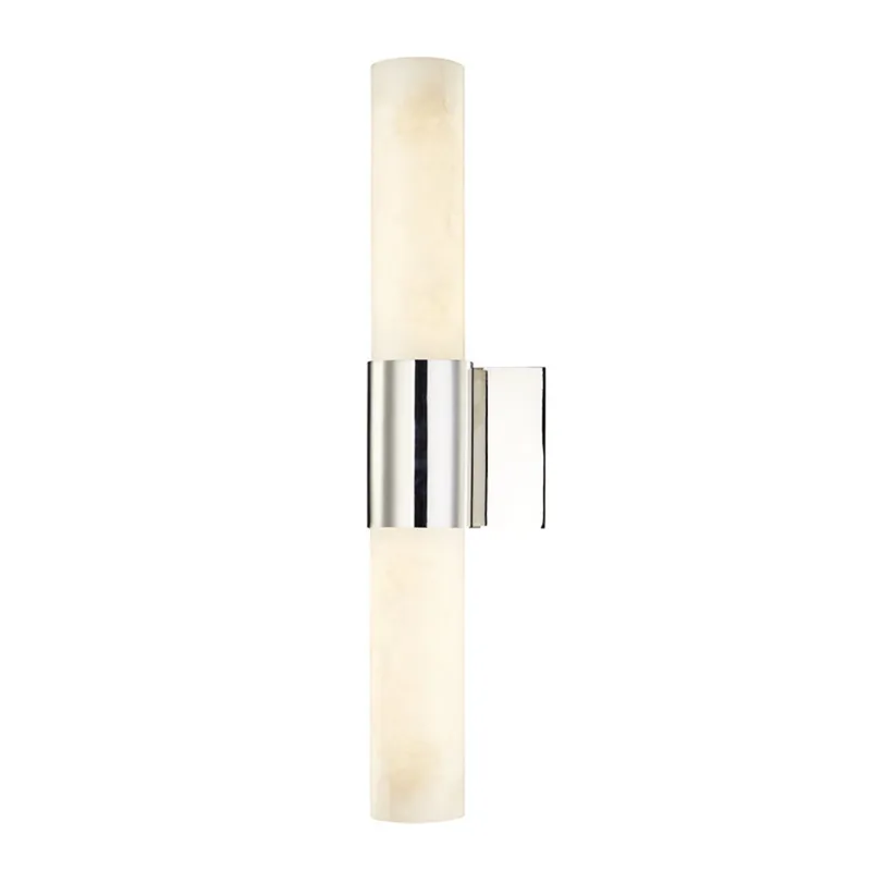 Barkley 2-Light Wall Sconce in Polished Nickel 4.75W x 23.75H