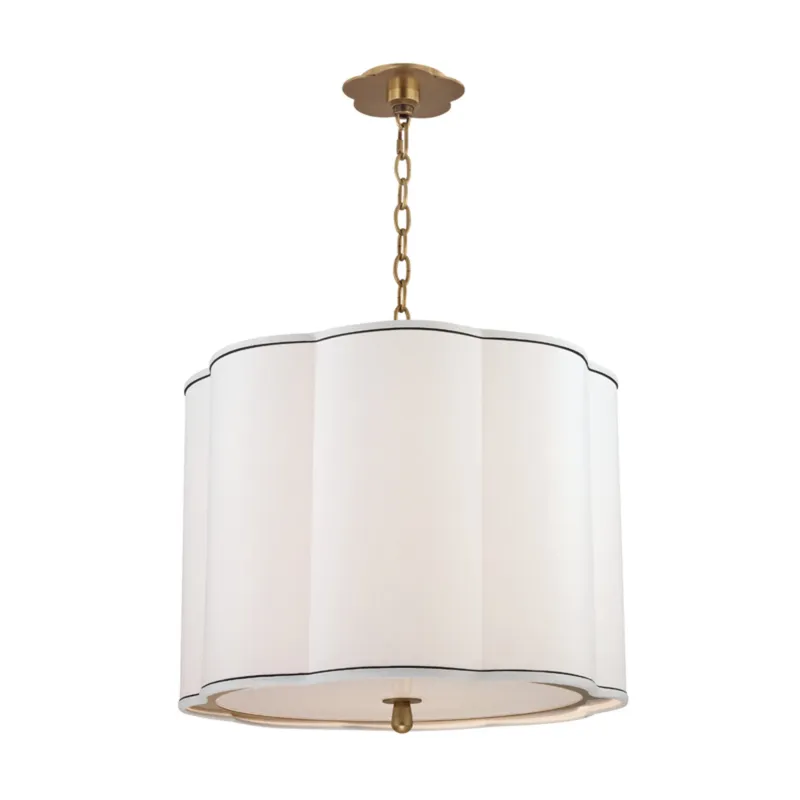 Sweeny 4-Light Pendant in Aged Brass 20W x 18H