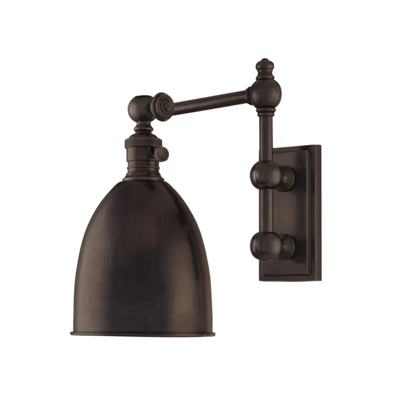 Roslyn 1-Light Wall Sconce in Old Bronze 6W x 11H