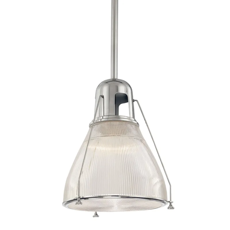 Haverhill 1-Light Pendant in Polished Nickel 16.5W x 23.5H