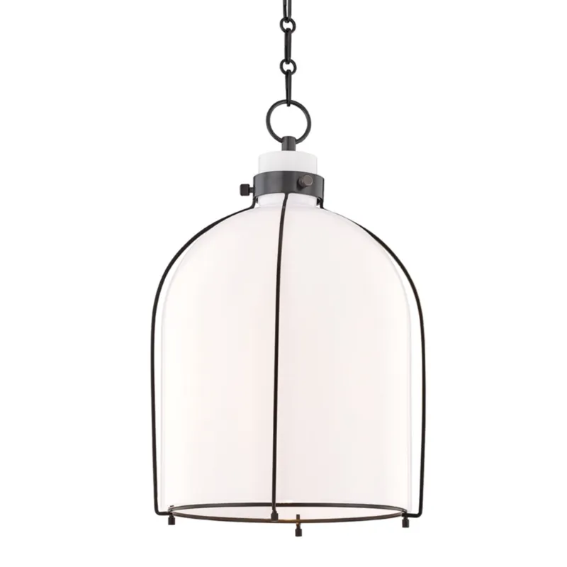 Eldridge 1-Light Pendant in Old Bronze 14W x 20.25H