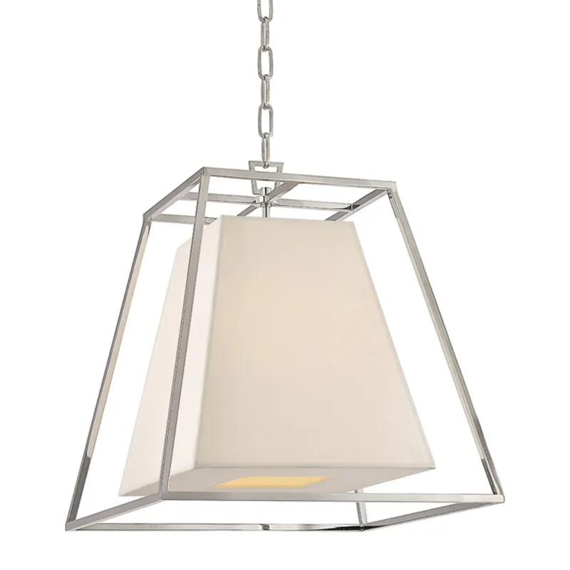 Kyle 4-Light Pendant in Polished Nickel 17W x 18.5H