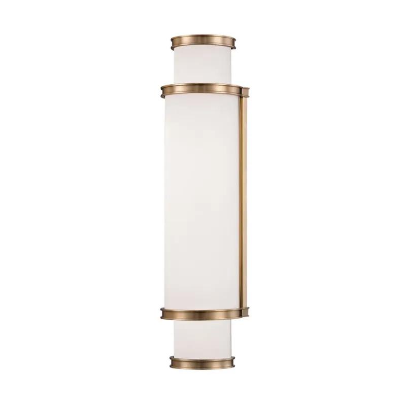 Malcolm 1-Light Bath and Vanity in Aged Brass 4.75W x 18H