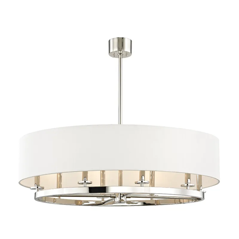 Durham 8-Light Linear in Polished Nickel 26.5L x 39.25W x 12H