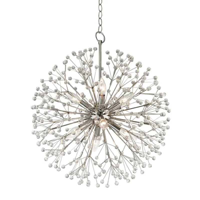 Dunkirk 8-Light Chandelier in Polished Nickel 20W x 24H